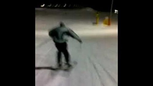 Discesa notturna pista piloni-passo brocon