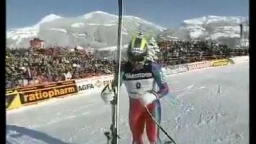Il volo di Pietro Vitalini a Kitzbuhel - 1995