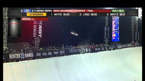 Ayumu hirano snowboard superpipe silver - winter x games