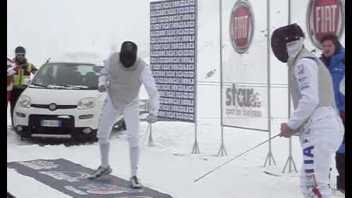 Scherma: CassarĂ e Avola, duello sul ghiacciaio Presena