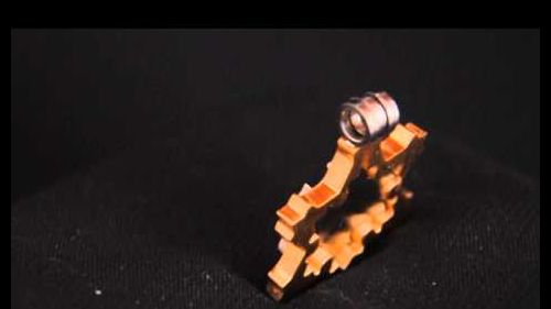 C-NEVE Pendente a forma di fiocco di neve in acciaio bicolore