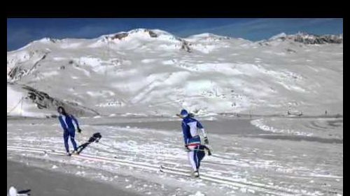 Video - sole e neve per i fondisti in allenamento sul ghiacciaio della val senales | fisi official