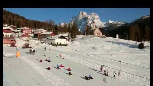Dolomites val fiorentina magic winter