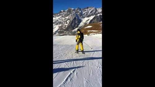 Ann skiing cervinia december 2015