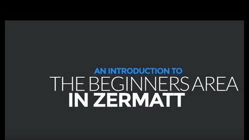 Beginner skiing in zermatt