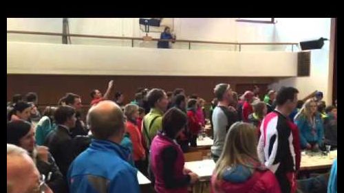 Siegerehrung Öm schüler biathlon