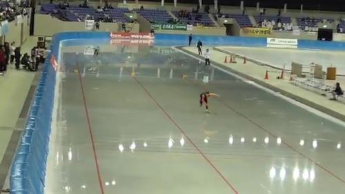 Final 1000m junior higt school speed skating 2016