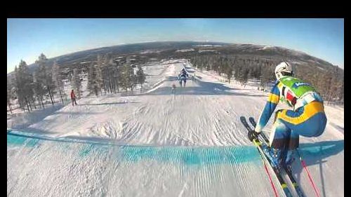 Audi ski cross world cup idre fjall course preview #2