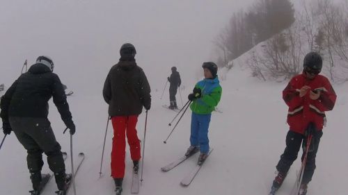 Caduta con gli sci - abetone