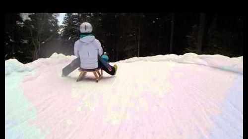 Discesa in slittino Baranci a San Candido