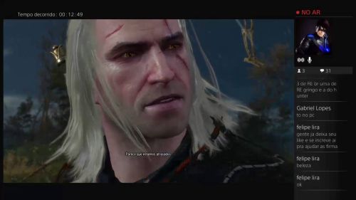 Live de the witcher 3 - descendo com um 