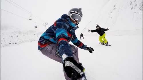 Snowboard  en las leñas argentina - julio 2016 gopro