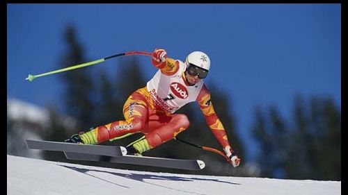 Franz heinzer downhill gold (wch saalbach 1991)