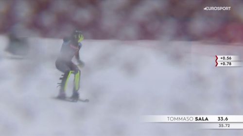 Sala costretto a pulirsi gli occhiali, ma va alla grande: 9° nella prima manche