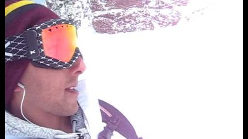 Freeride snowboard follow - senales