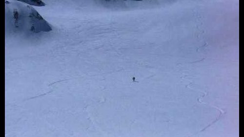 Discesa da punta rocca (ghiacciaio della marmolada)