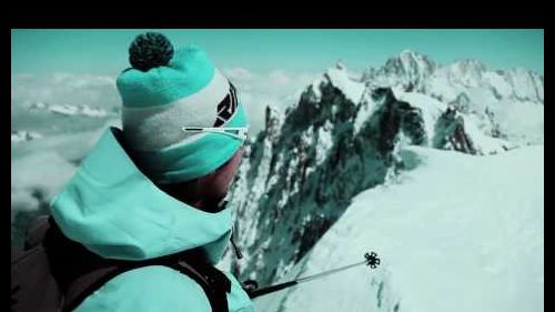Chamonix ski:  north face aiguille du midi