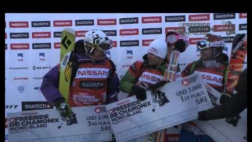 Aurélien ducroz winner of freeride de chamonix-mont-blanc 2011 by swatch