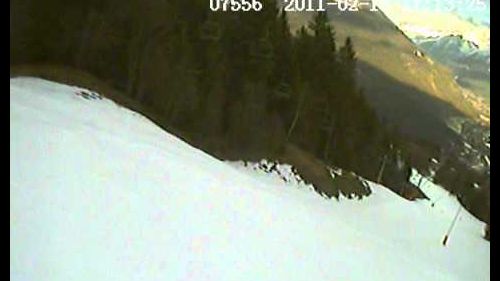 Les houches snowboard run