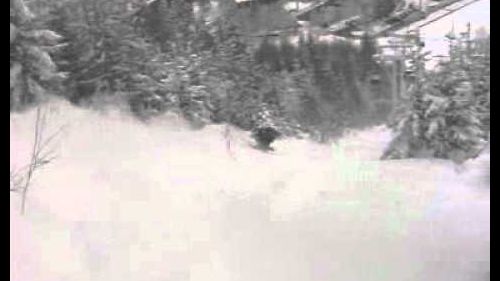 Grosse poudre à chamonix avec sylvain ravanel hiver 2006