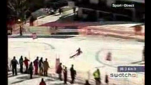 La spaccata di kristian ghedina sulla streif