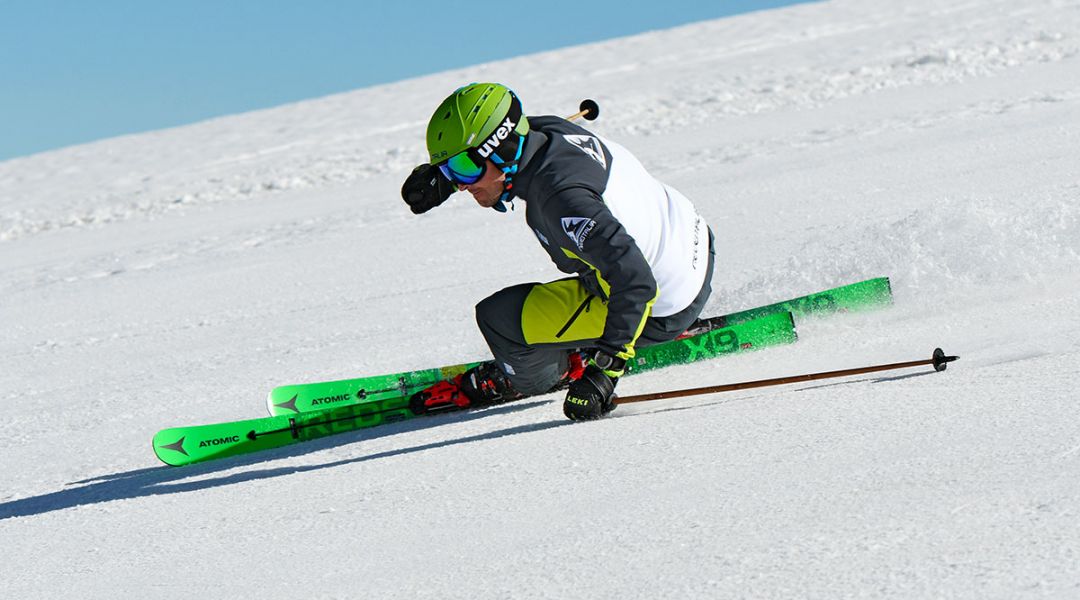 Stefano Belingheri al test di Atomic Redster X9 RS (2021)