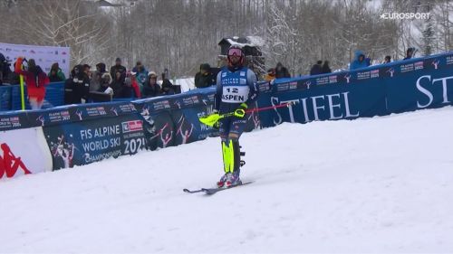 Sala non conferma la prima manche e slitta indietro: riguardalo