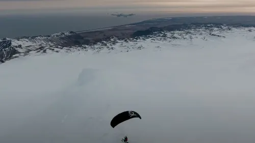 Speed Riding su un Vulcano in Islanda