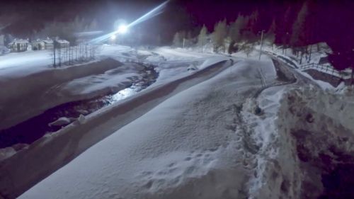Sci di fondo notturno sulle piste di valsavaranche