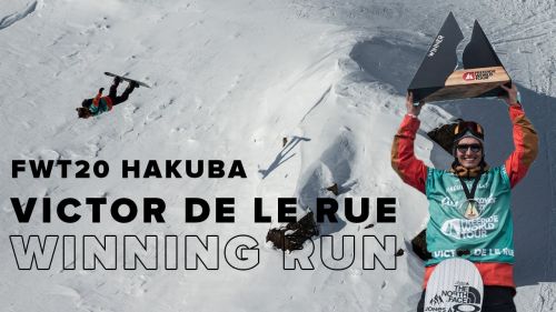 Victor de le rue, discesa vincente snowboard men - fwt20 hakuba