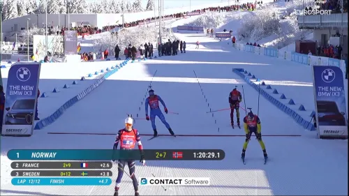 Italia, che peccato! Azzurri a 1 dal podio nella staffetta maschile ad Oberhof: rivivi larrivo di Tommaso Giacomel