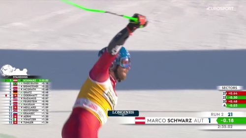 Marco schwarz torna a vincere, il video della 2a manche del gigante dell'alta badia
