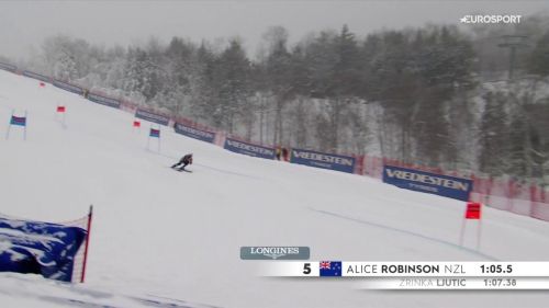 Robinson solida: la prima manche del gigante è sua, riguardala