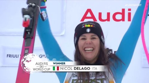 Sorrisi e festa grande a tarvisio: l'inno suona per nicol delago