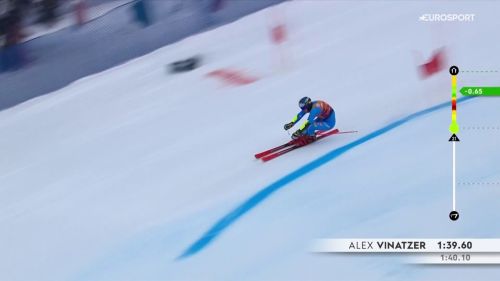 Vinatzer da urlo sulla 'birds of prey', splendido 2°. il video della sua super manche