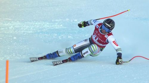 Incredibile cater! vince la discesa col pettorale 41