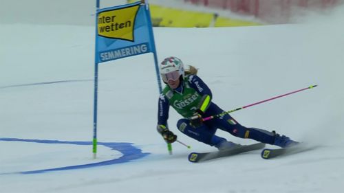 Marta bassino seconda dopo la prima manche del gigante di semmering