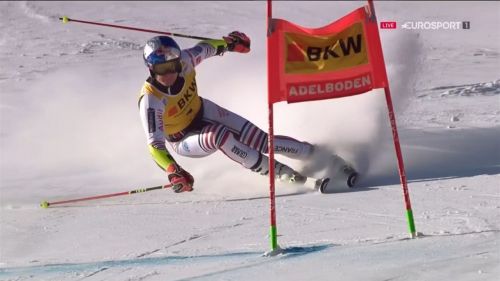 Alexis pinturault, nella prima manche del gs di adelboden da un secondo a tutti