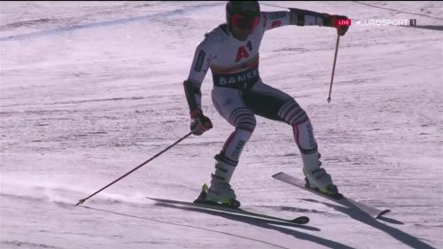 Mathieu faivre al comando nella 1ª manche del gigante di bansko
