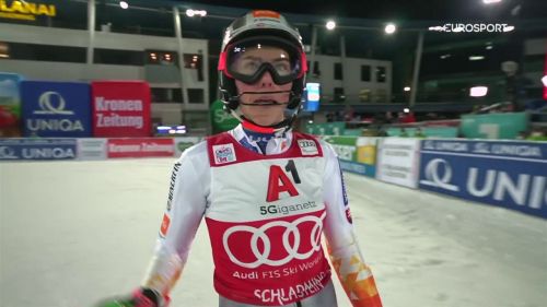 Slalom femminile di schladming: la prima manche di petra vlhova - sci alpino, coppa del mondo