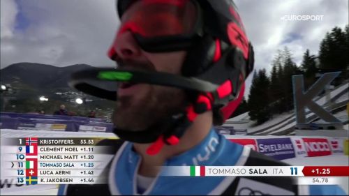 Sala il migliore azzurro dopo la prima manche di garmisch