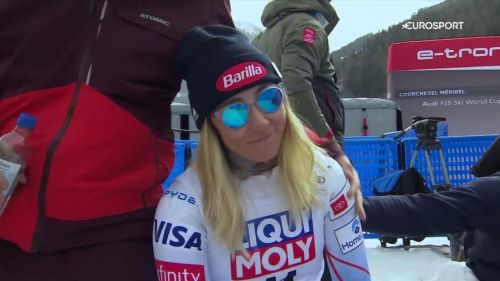 Mikaela shiffrin si scioglie: l'esultanza per la quarta sfera di cristallo dopo l'arrivo di vlhova - coppa del mondo