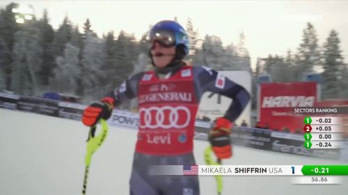 Levi, mikaela shiffrin velocissima nel tratto finale, sua la prima manche: rivivila