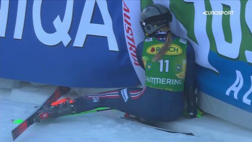 Stjernesund! rimane incastrata sotto i cartelloni all'arrivo della seconda manche