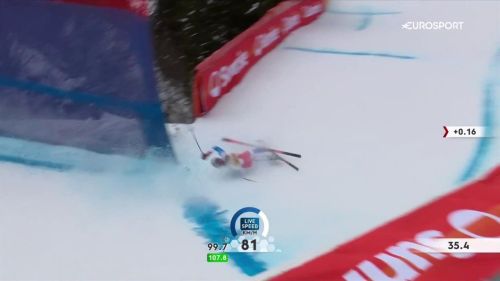 Cyprien sarrazin di testa sulle reti, che botta alla kernen-s nella discesa di wengen!