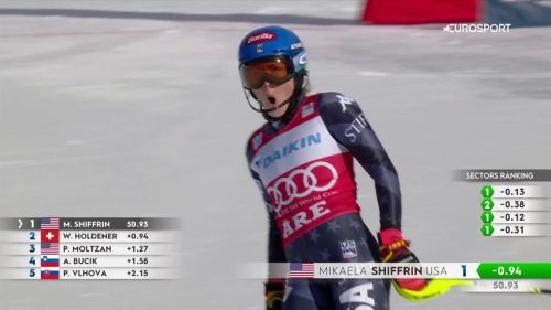 Shiffrin domina la prima manche dello slalom di Åre, rivedi la gara