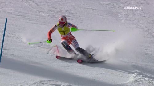 Vlhova perfetta nella prima manche dell'ultimo slalom, riguardala