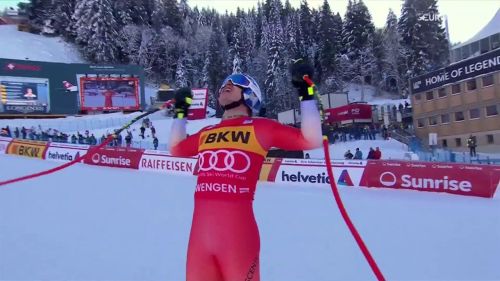 Odermatt vince anche in discesa a wengen: la sua prima vittoria in carriera in discesa