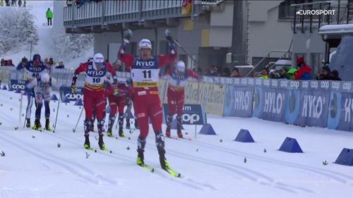 Erik valnes conquista anche la 20 km, federico pellegrino ottimo 5°: rivivi l'arrivo della mass start