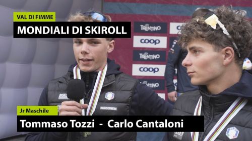 Tommaso tozzi e carlo cantaloni - jr maschile - mondiali skiroll fiemme 2024